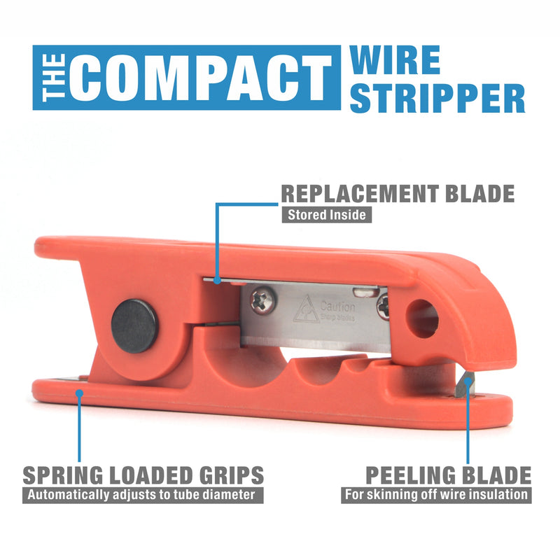 Compact wire stripper