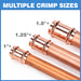 multiple crimp size