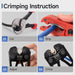 Quick guide of IWS-50BN Battery Cable Lug Crimping Tool