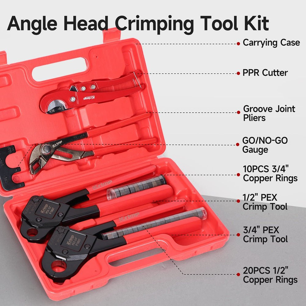 PEX Crimping Tool Kit with 9.5