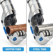 Copper tube and steel tube