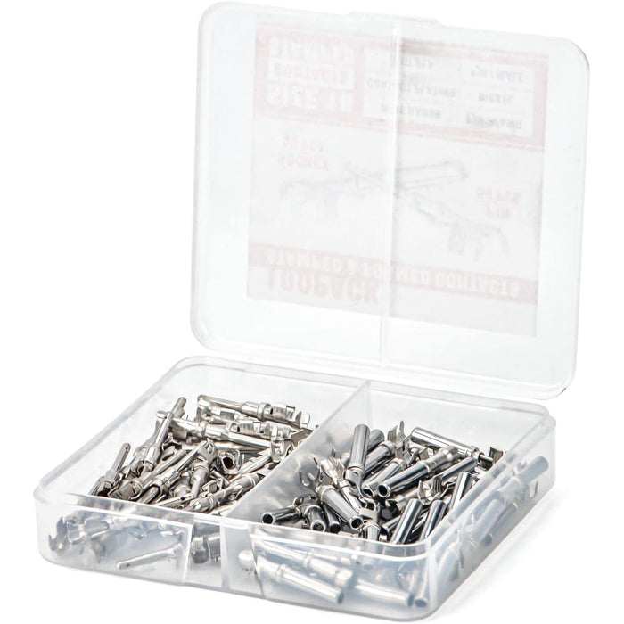 iCrimp Deutsch Size 16 Stamped Contacts Pins AWG 14-18 for Deutsch DT Connector Kit Automotive Electrical Connectors, 50 Pairs