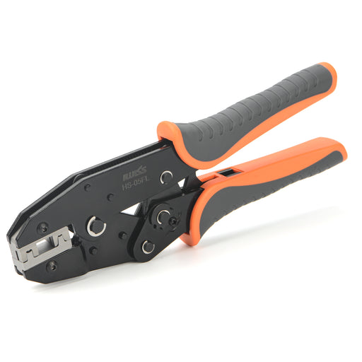 L-Shaped Elbow 4.8/6.3 Flag Type Wire Clamp Insert Spring Bare Terminal Crimping Pliers
