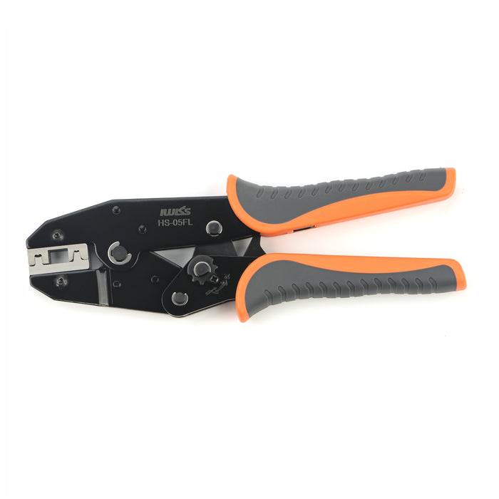 HS-05FL L-Shaped Elbow 4.8/6.3 Flag Type Wire Clamp Insert Spring Bare Terminal Crimping Pliers Electrician Tools Crimper