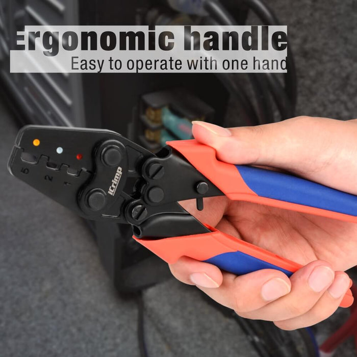 ICP-125 Handy Ratchet Wire Crimping Tool, for AWG22-10 Heat Shrink Connectors