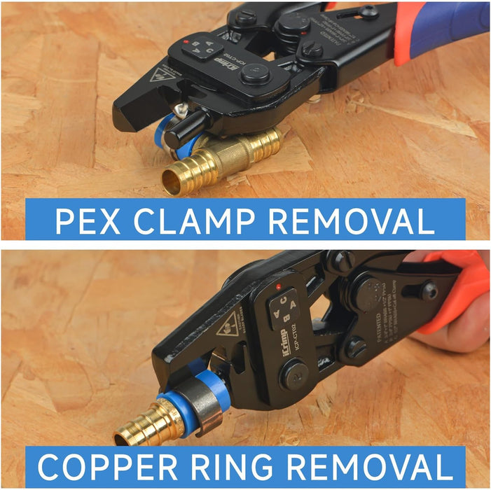 Pex clamp and copper ring removal