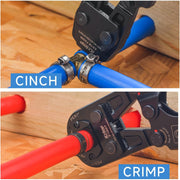 Cinch and crimp