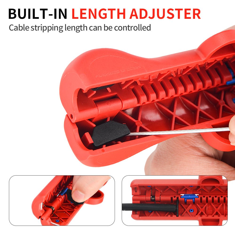 IWISS IWE-13 round cable stripper for 6–13 mm cables