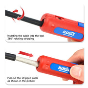 IWISS IWE-13 round cable stripper for 6–13 mm cables