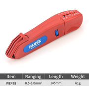 IWISS IWE-428 adjustable cable knife with integrated wire stripper