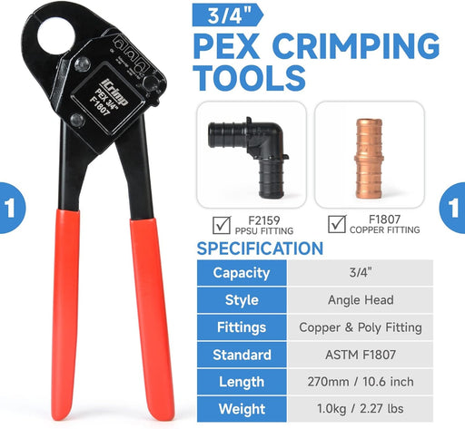 3/4'' PEX Crimping Tool