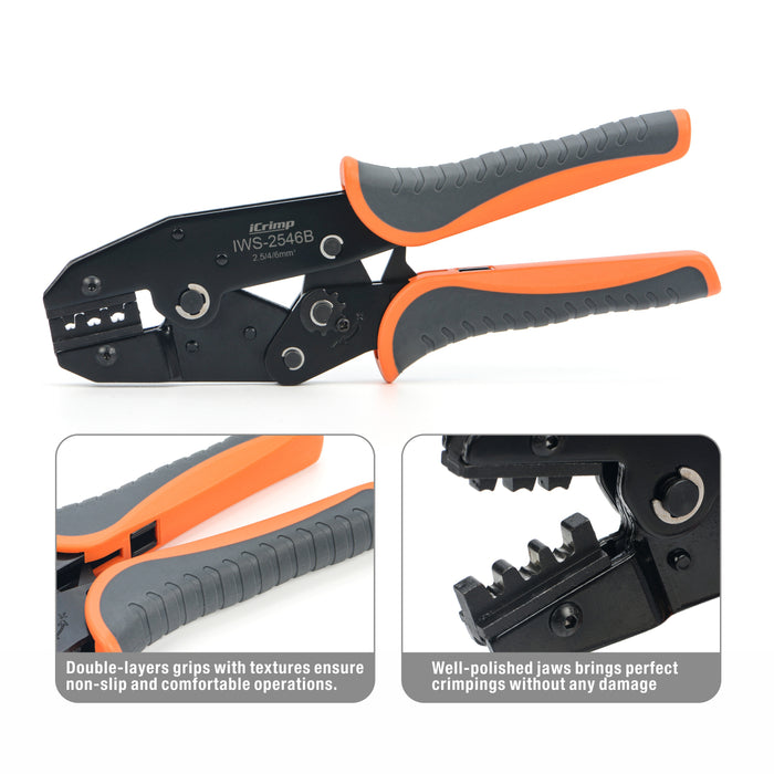 IWS-2546B Solar PV Cable Crimping Tool Kit for IWS4 solar connectors with Stripper& Cable Cutter