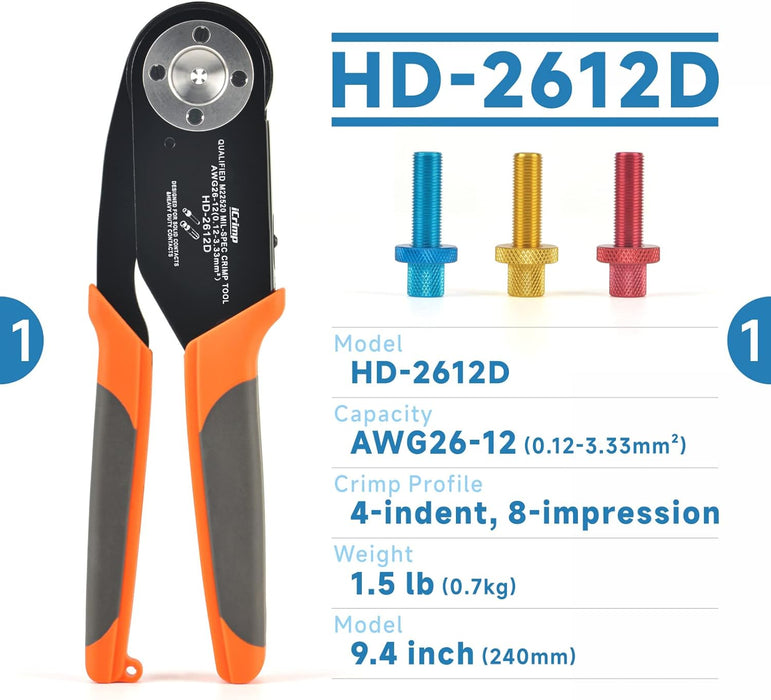 HD-2612D Deutsch Crimper 