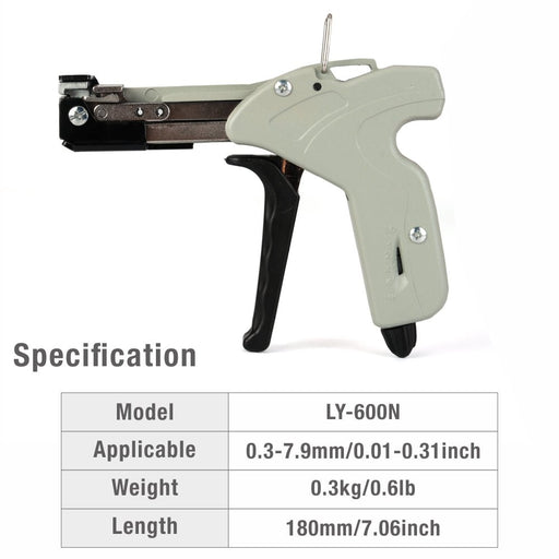 Stainless Steel Zip Tie Gun Specification