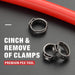 Cinch and remove of clamps