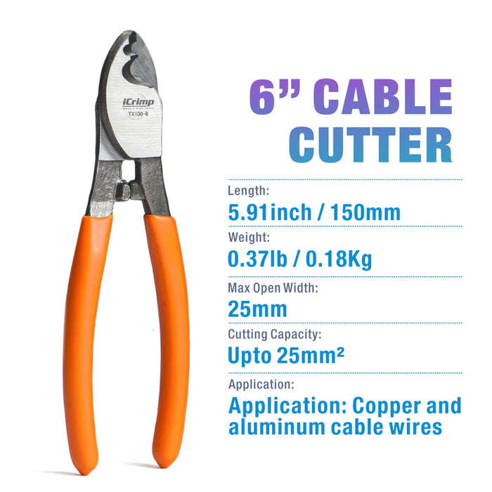 iCrimp TX100-8 Wire Cable Cutter Up To 35MM²