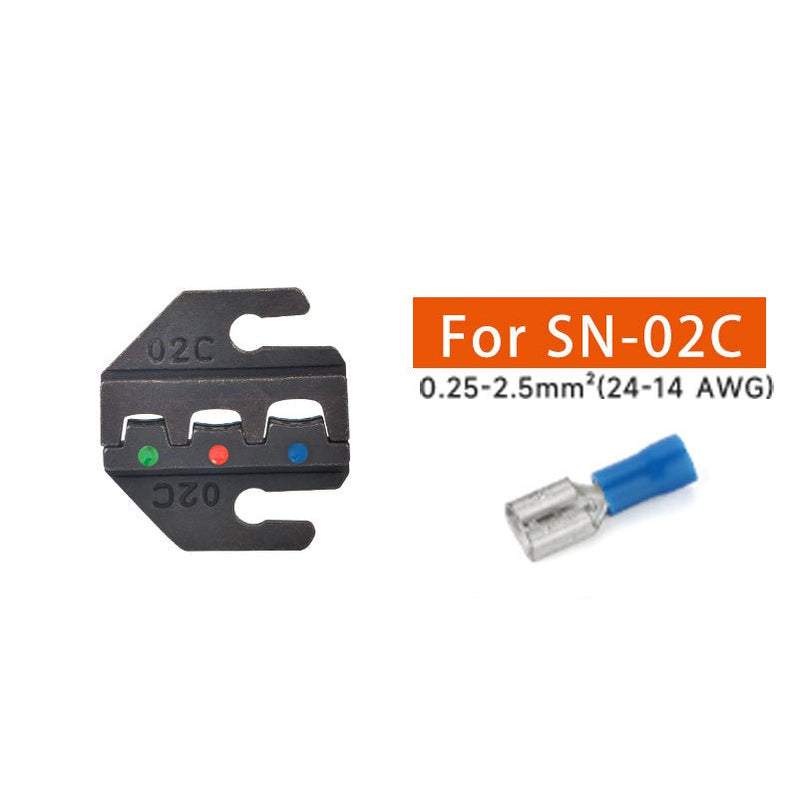 Terminal Crimping Tool With Replaceable SN Series Jaws For Different ...