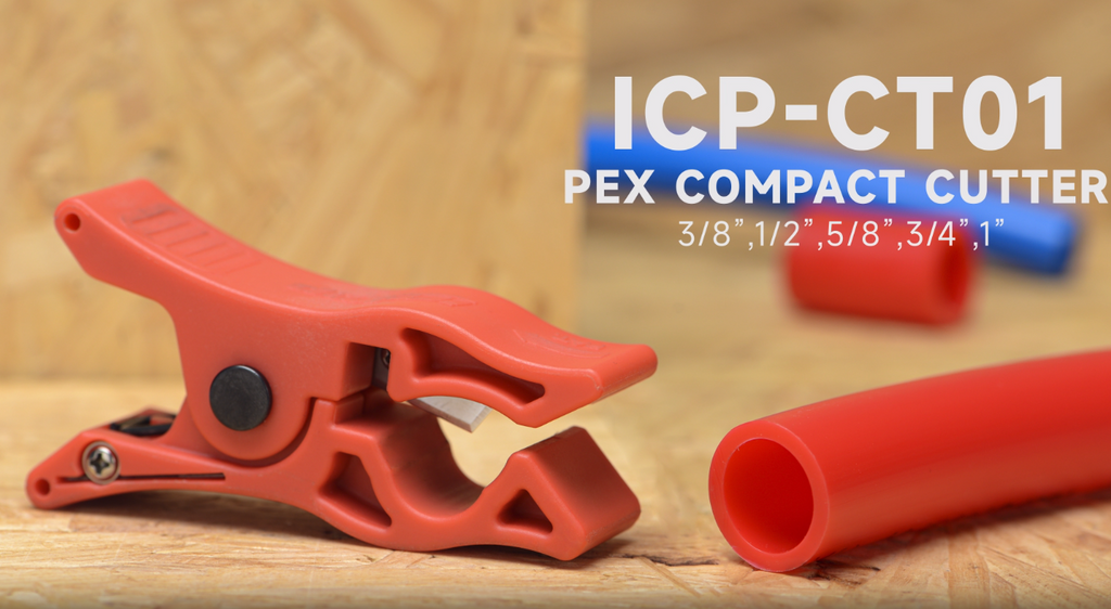  PEX Tube Cutter for 3/8,1/2,3/4,5/8,1-inch PEX & PVC Pipes, Radial PEX Tubing Cutting Tool with Extra Blade