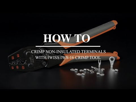 iCrimp IWS-16 Ratchet Krimpgereedschap voor niet-geïsoleerde terminals iCrimp IWS-16 Ratchet Krimpgereedschap voor niet-geïsoleerde terminals