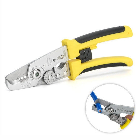 IWS-085 One-handed Multi-Tool, AWG18-3 Wire Stripper and Cutter for 1-6mm²