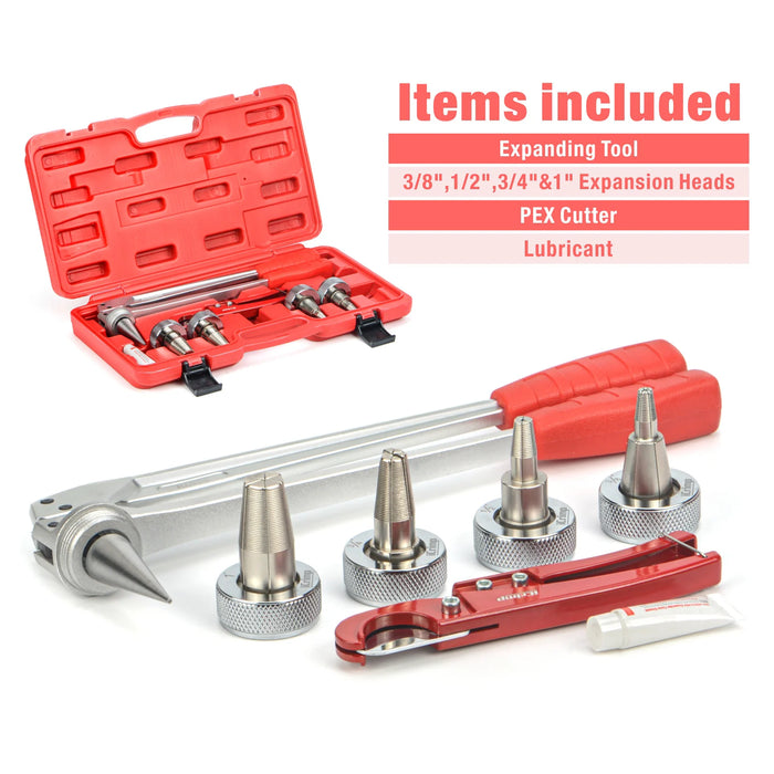 PEX Expander Tool kit items included