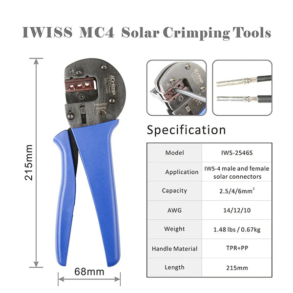 Solar Crimping Tool Kit