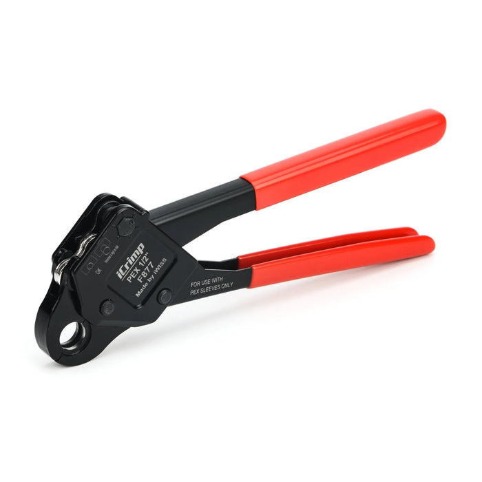 iCrimp Angled Head PEX Crimping Tools Works on 1/2-inch F877 Stainless PEX Press Sleeves with Go-No/Go Gauge