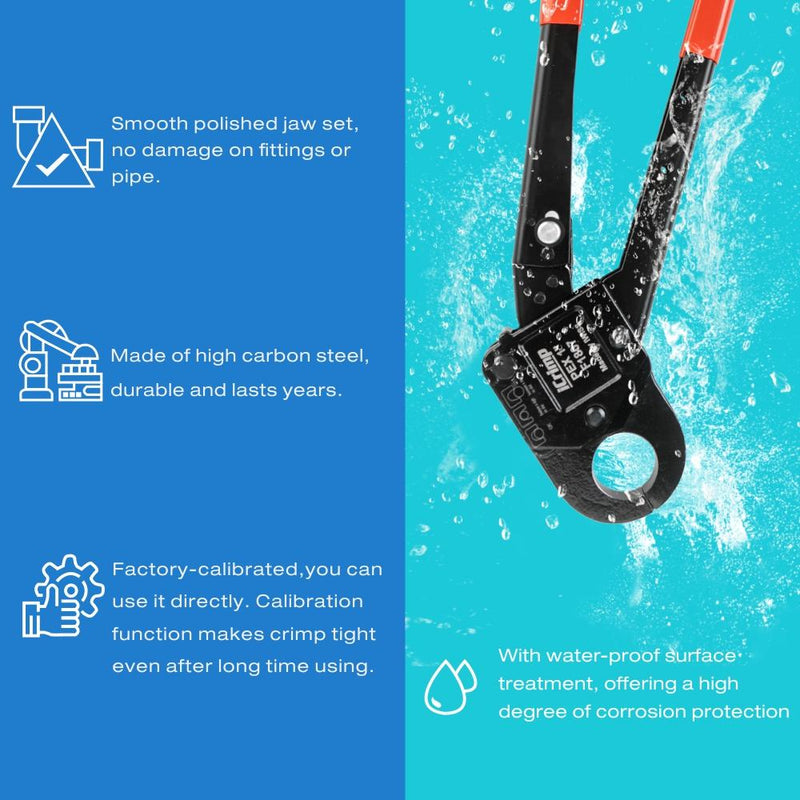 Characteristics of F1807 PEX Pipe Crimping Tool