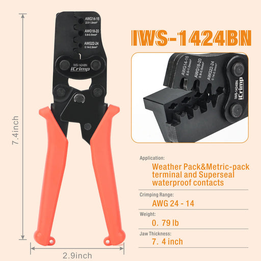 Weather Pack Crimp Tool IWS-1424BN