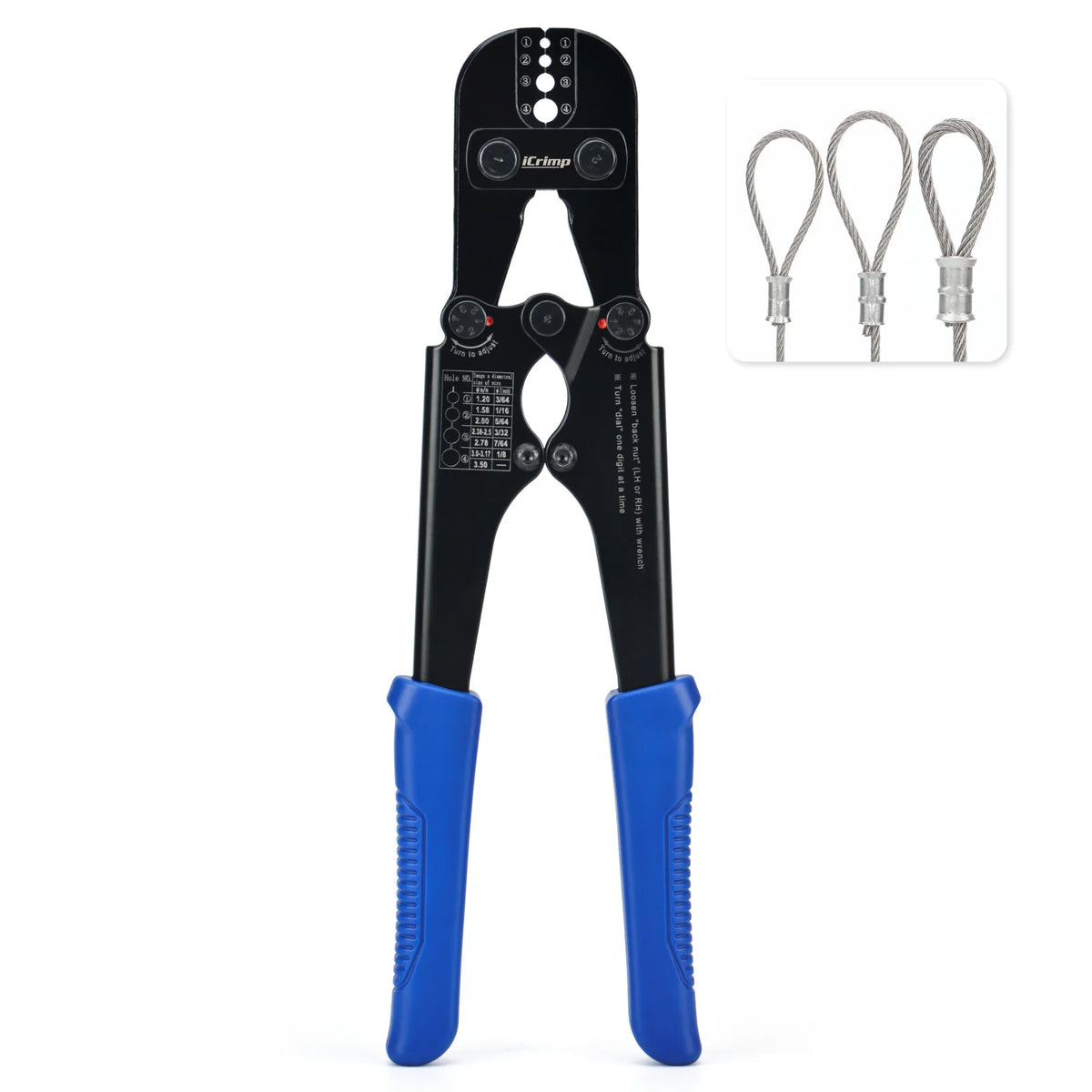 Wire Rope Crimper for 1/16