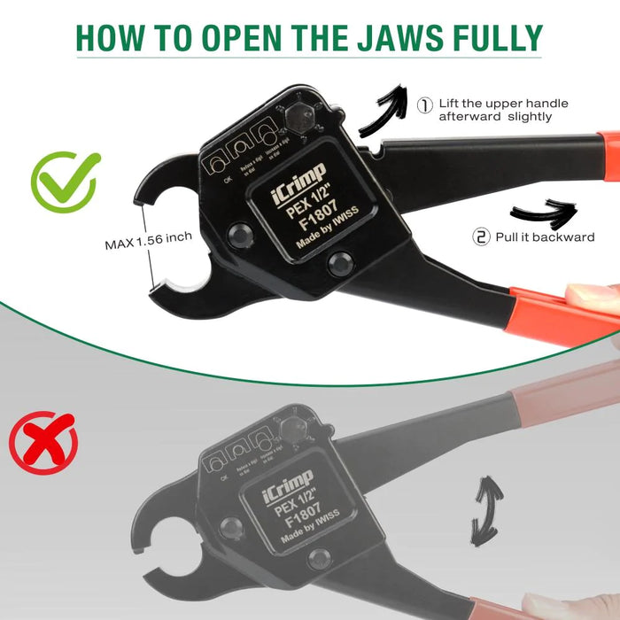 HOW TO OPEN THE JAWS FULLY
