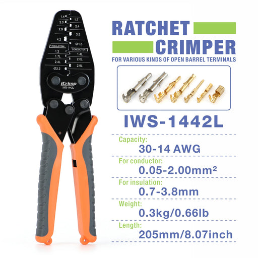 IWS-1442L Micro Connector Crimper Plier