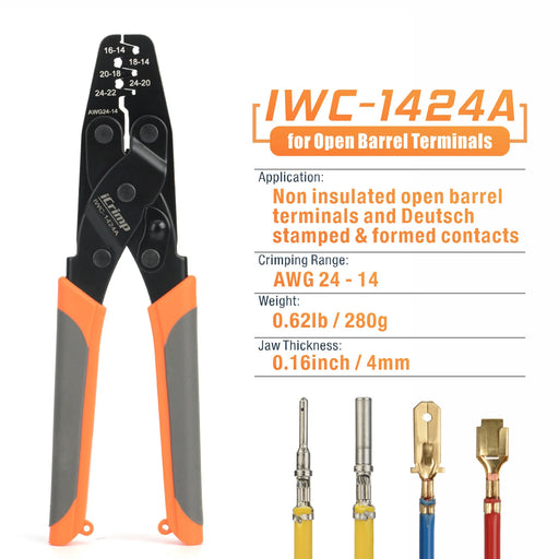 IWC-1424A for Open Barrel terminals