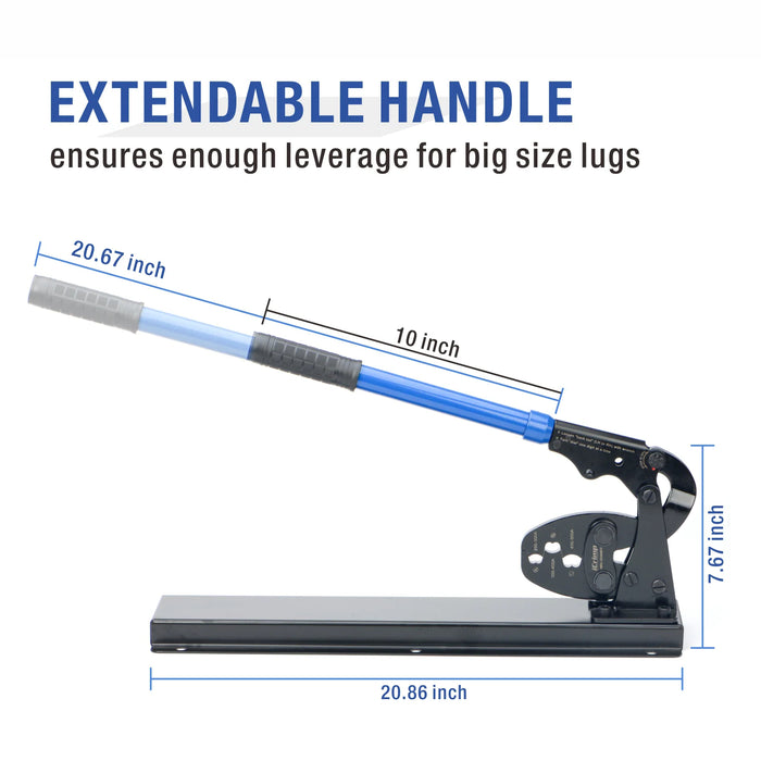 iCrimp Battery Lugs and Open Barrel Connectors Crimping Tools-Desk Type IWS-25500DT(250-500A)