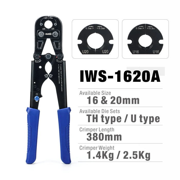 IWS-1620A Mini Type PAP&PEX Pipe Press Tools With Folding Handle
