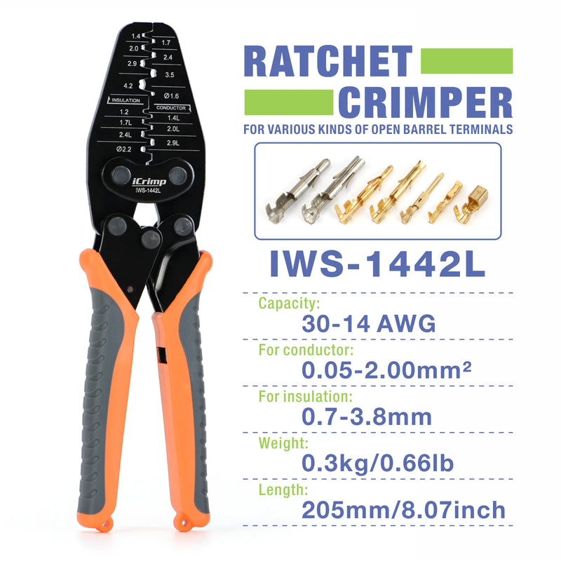 IWS-1442L Micro Connector Crimper Plier