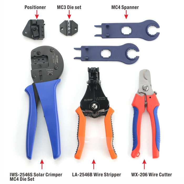  Solar panel crimping tool