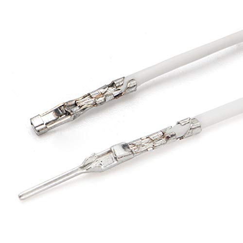 IWISS 1550PCS 2.54mm Pitch Wire-to-Wire Dupont Connector Kit, includes Pin Headers, Jumper Wire, Crimp Pins for RC Servo, Arduino, SMT, SATA, EPS