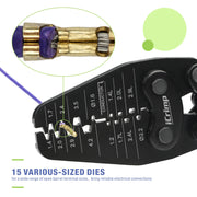 15 Various sized dies