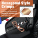 Hexagonal style crimps