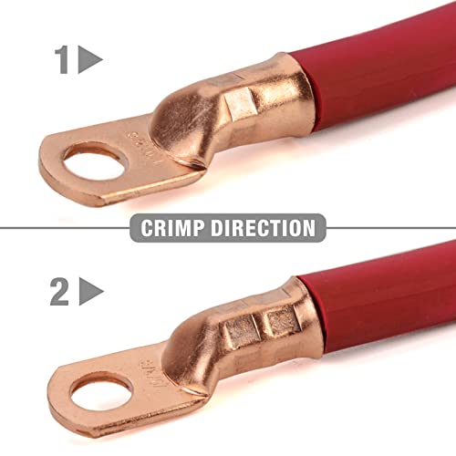 IWISS IWS-0810N Battery Cable Terminal Lug Crimping Tool for 8,6,4,2,1,1/0 AWG Electrical Copper Battery Lugs, Fixed Hexagonal Crimping Die Sets