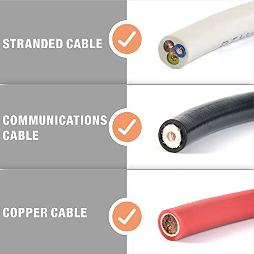 iCrimp Wire Cutter, Shear Cut, Electrician's Cable Cutting Pliers Up to 3 Gauge Wires, Compact Style