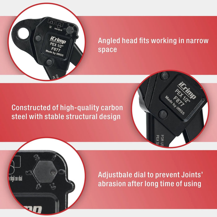 Characteristics of Angled Head PEX Crimping Tools