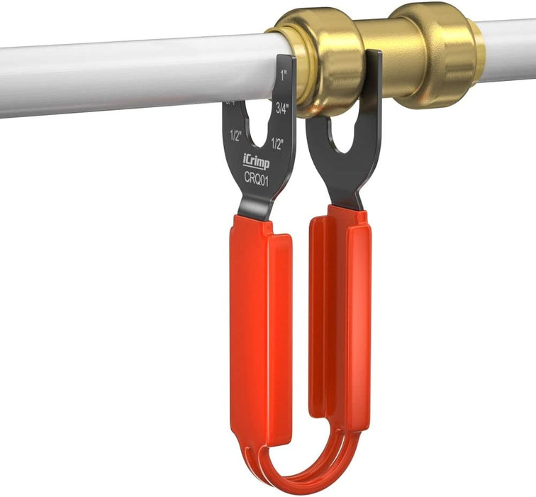 iCrimp 3/4-in Push Fit Coupling, Brass No Lead Push to Connect Fitting 5 Count), Use with PEX, Copper, PERT, CPVC Tubings