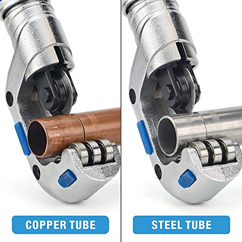 iCrimp Tubing Cutter Tube Deburring Tool Combo, Pipe Cutter for 3/16-in to 1 1/4-in Dia. Aluminum, Copper, PVC, Stainless Steel Tubes