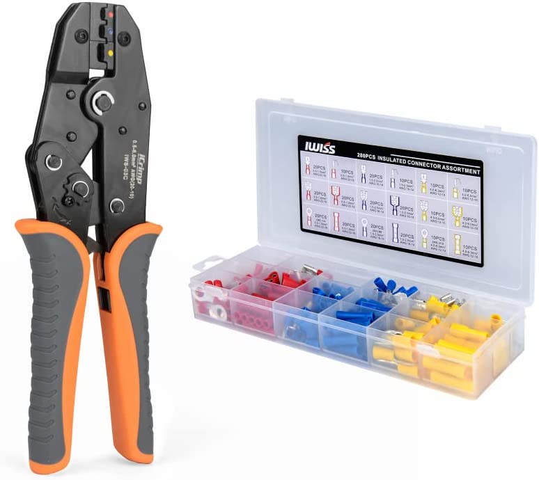 Insulated Terminal Crimping Tool Set with 285pcs Connectors — iCrimp Tools