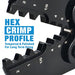 Hex crimp profile