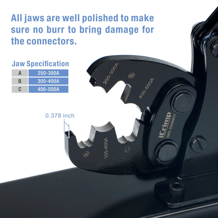 iCrimp Battery Lugs and Open Barrel Connectors Crimping Tools-Desk Type IWS-25500DT(250-500A)