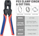 PEX Clamp Tool for Pinching and Removing Stainless Steel PEX Clamp Ring