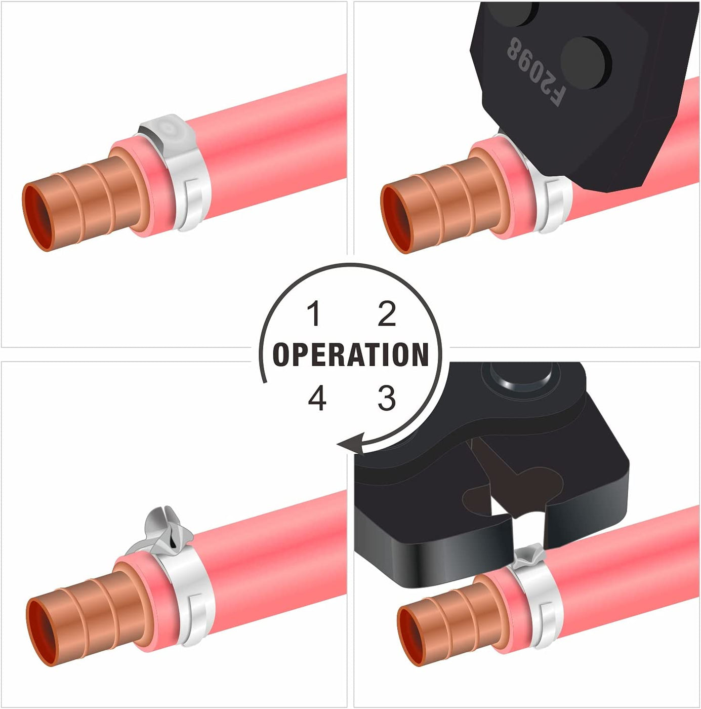 PEX Cinch Clamp Removal Tool for Stainless Steel Pinch Clamp — iCrimp Tools